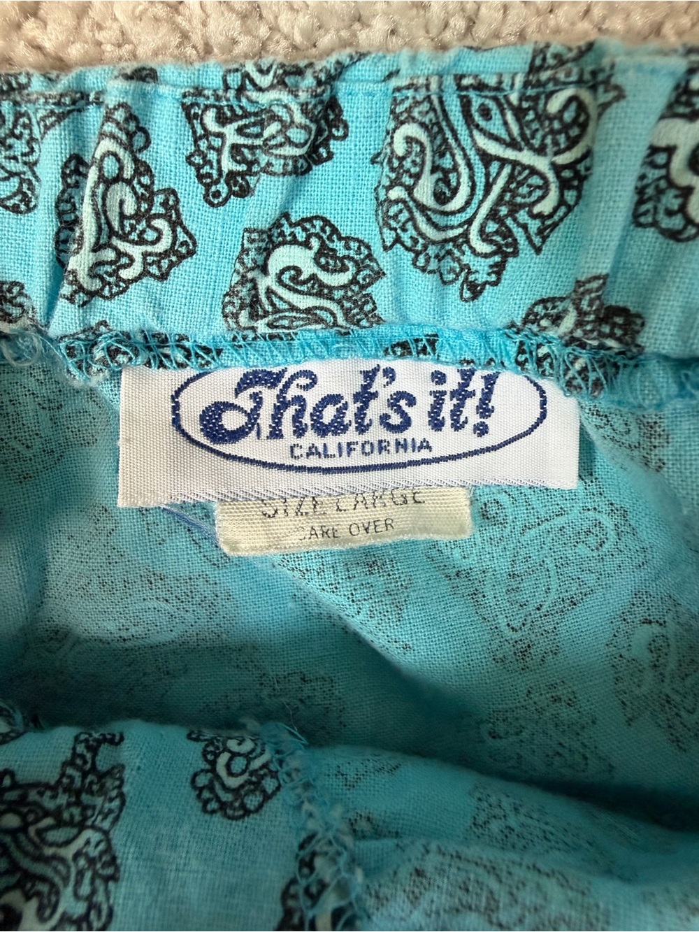 Vintage That’s It Crop Halter Top Size Large 100% Cotton Made In USA - Picture 4 of 9